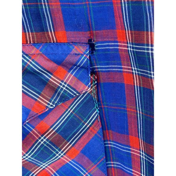 Vintage wrangler distressed brush popper snap button shirt - Picture 12 of 12